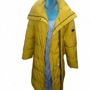 ✨DKNY✨Yellow Puffer Coat